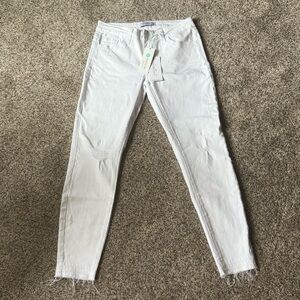 Just Black Denim white denim jeans thin, comfy size 26 women’s NWT